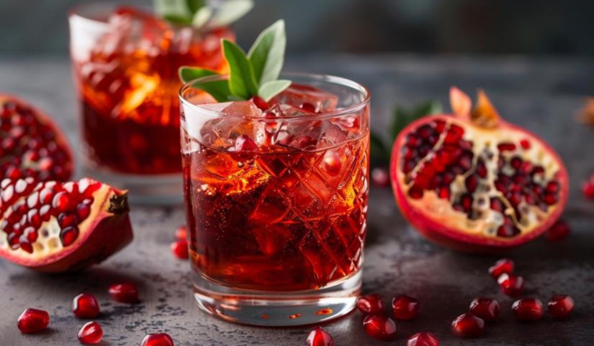 Pomegranate-Rum-Cocktail